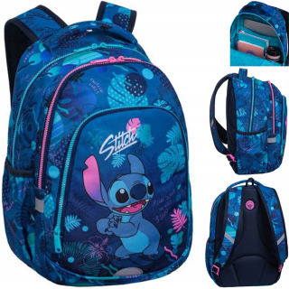 Viackomorový školský batoh Lilo and Stitch CoolPack Shades of blue, Multicolor 21 l